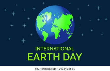 Earth Day Celebrated every year of April 22, Vector banner, flyer, poster and social medial template design.