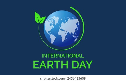 Earth Day Celebrated every year of April 22, Vector banner, flyer, poster and social medial template design.