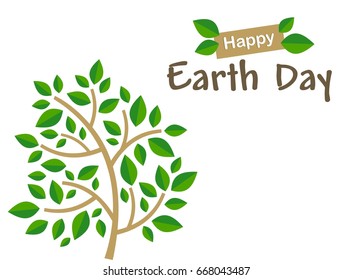 Earth day celebration design vector