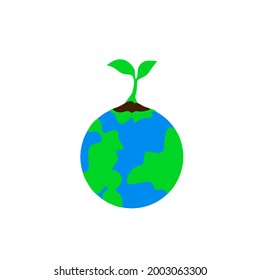 Earth Day Celebration. Environmentally friendly concept. Ecological concept Vector illustration. World tree day. Save our earth. Earth Day Poster Background or Banner.