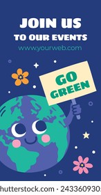 Earth Day Celebration. Happy earth day Background. April 22. Vector illustration design Template for Poster, Banner, Flyer, Card, Post, Cover, Campaign, Event. Save the Earth concept. go green.