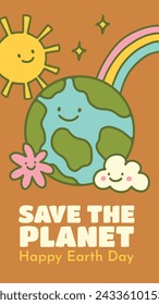 Earth Day Celebration. Happy earth day Background. April 22. Vector illustration design Template for Poster, Banner, Flyer, Card, Post, Cover, Campaign, Event. Save the Earth concept. go green.