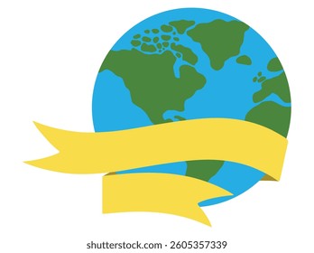 Earth Day Concept Background Illustration