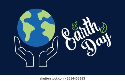 Earth Day concept background.  Vector for websites, mobile interfaces, presentations, banner, visual branding etc. Vector illustration. EPS 10