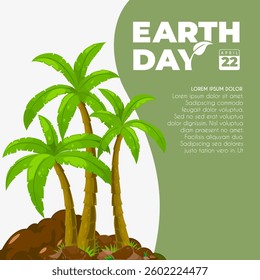 Earth day concept. eco friendly design. Save the Earth concept. Happy Earth Day, 22 April