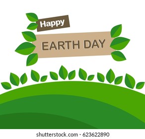 Earth day concept illustration vector
