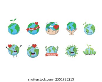Earth Day Design Element Set 