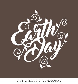 Earth day design. EPS 10 vector.