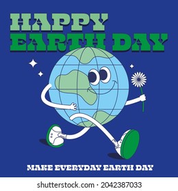 earth day design template vector, illustration