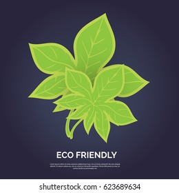 Earth day , eco flyer ,eco friendly vector .