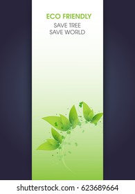 Earth day , eco flyer ,eco friendly vector .