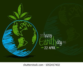 Earth Day. Eco friendly concept. Vector illustration. Earth day concept. World environment day background. Save the earth. Happy Earth Day Poster or Banner Background.