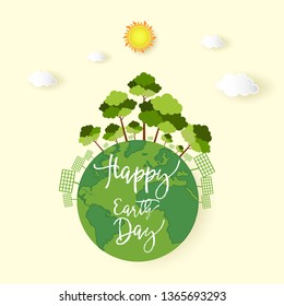 Earth Day. Eco friendly concept