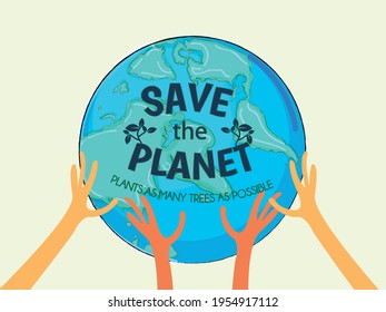 Earth Day. Eco friendly concept. Vector illustration. Earth day concept. World environment day background. Save the earth. Happy Earth Day Poster or Banner Background. Stop Corona Virus
