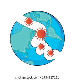 Earth Day. Eco friendly concept. Vector illustration. Earth day concept. World environment day background. Save the earth. Happy Earth Day Poster or Banner Background. Stop Corona Virus