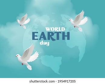 Earth Day. Eco friendly concept. Vector illustration. Earth day concept. World environment day background. Save the earth. Happy Earth Day Poster or Banner Background. Stop Corona Virus