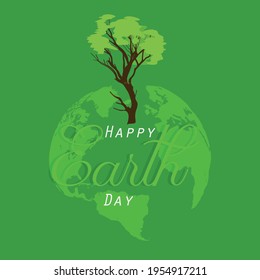 Earth Day. Eco friendly concept. Vector illustration. Earth day concept. World environment day background. Save the earth. Happy Earth Day Poster or Banner Background. Stop Corona Virus
