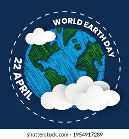 Earth Day. Eco friendly concept. Vector illustration. Earth day concept. World environment day background. Save the earth. Happy Earth Day Poster or Banner Background. Stop Corona Virus
