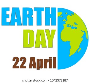 Earth Day. Eco friendly ecology concept. Earth day flat concept. World environment day background. Save the earth. Green day.
