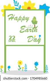 Earth Day. Eco friendly ecology concept. Flat Vector illustration. Earth day flat concept. World environment day background. Save the earth. Green day.