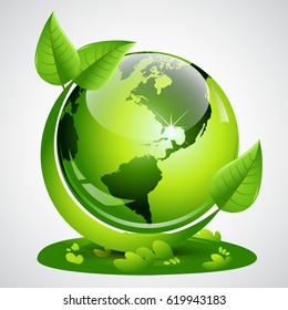 Earth Day. Eco friendly ecology concept. Flat Vector illustration. Earth day flat concept. World environment day background. Save the earth.