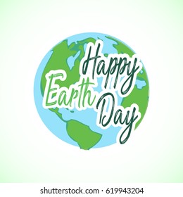 Earth Day. Eco friendly ecology concept. Flat Vector illustration. Earth day flat concept. World environment day background. Save the earth.