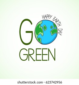 Earth Day. Eco friendly ecology concept. Flat Vector illustration. Earth day flat concept. World environment day background. Save the earth.