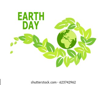 Earth Day. Eco friendly ecology concept. Flat Vector illustration. Earth day flat concept. World environment day background. Save the earth.