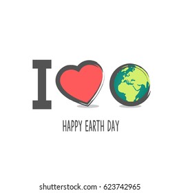 Earth Day. Eco friendly ecology concept. Flat Vector illustration. Earth day flat concept. World environment day background. Save the earth.