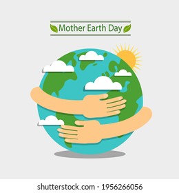 Earth Day. Eco-friendly concept. Vector illustration. Earth day concept. World environment day greeting. Save the earth. Happy Mother Earth Day post greeting. Save our planet.