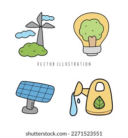  earth day, ecology concept cartoon vector illustration
