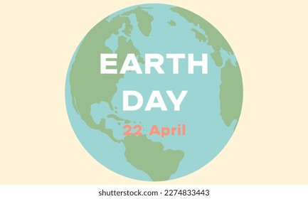 Earth Day. Ecology concept poster, card, background, vector EPS 10