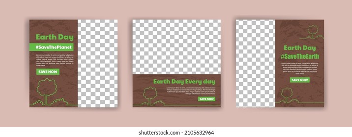 Earth Day. Education to protect the environment. Banner vector for social media ads, web ads, business messages, discount flyers and big sale banners.