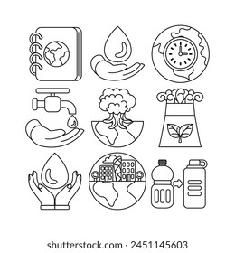 Earth Day Element Vector Illustration