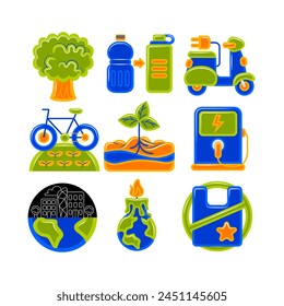 Earth Day Element Vector Illustration