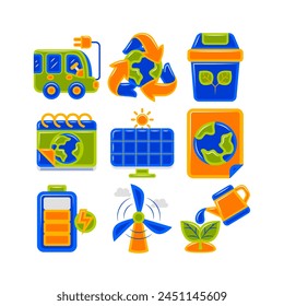 Earth Day Element Vector Illustration