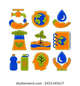Earth Day Element Vector Illustration