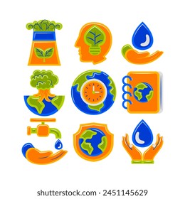 Earth Day Element Vector Illustration