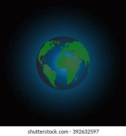 Earth Day. Energy saving. Space.