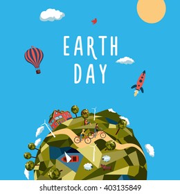 Earth day.  Environment and ecology concept.