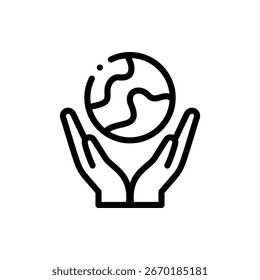 Earth day environmental design vector perfect for ecology and green conservation graphics