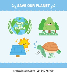 Earth Day, Environmental Vector Illustration