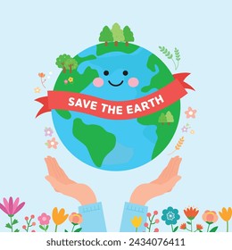 Earth Day, Environmental Vector Illustration