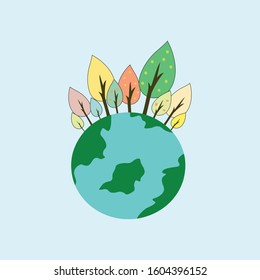 Earth Day Environmentally friendly concepts Earth day illustration