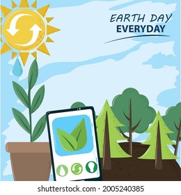 earth day everyday, save environment