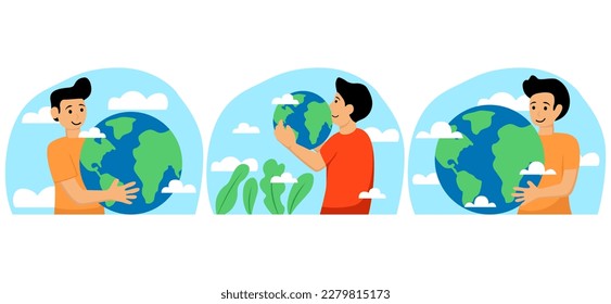 Earth Day Flat Bundle Design