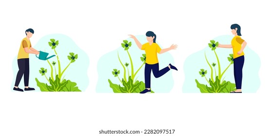 Earth Day Flat Bundle Design Illustration
