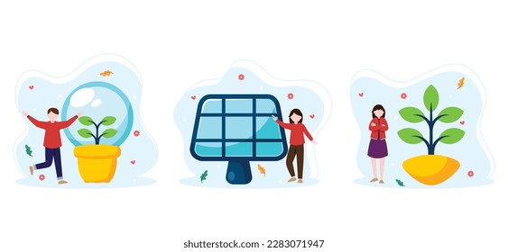 Earth Day Flat Bundle Design