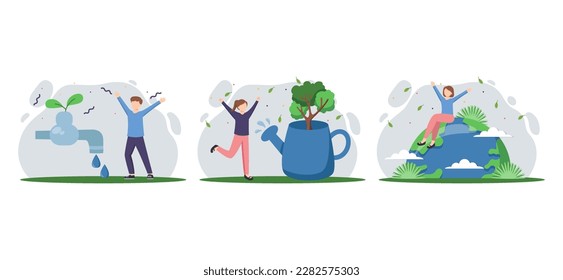 Earth Day Flat Bundle Illustration