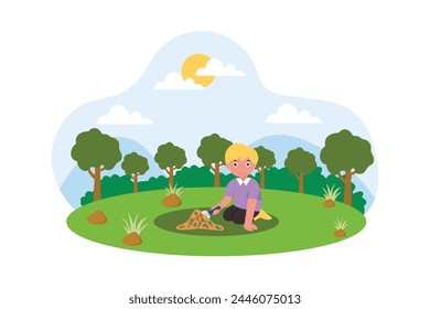 Earth Day Flat Design Illustration